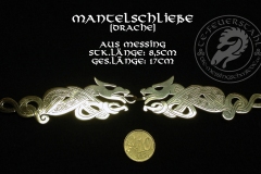 Mantelschließen Drache